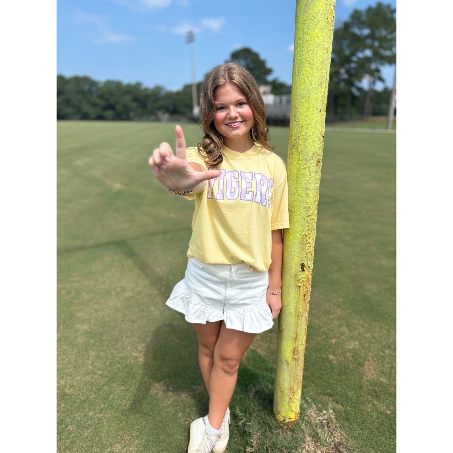 LSU Tigers Checker Tee