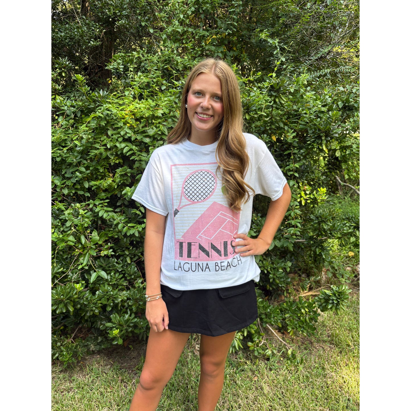 Laguna Beach Tennis Oversized Graphic Tee