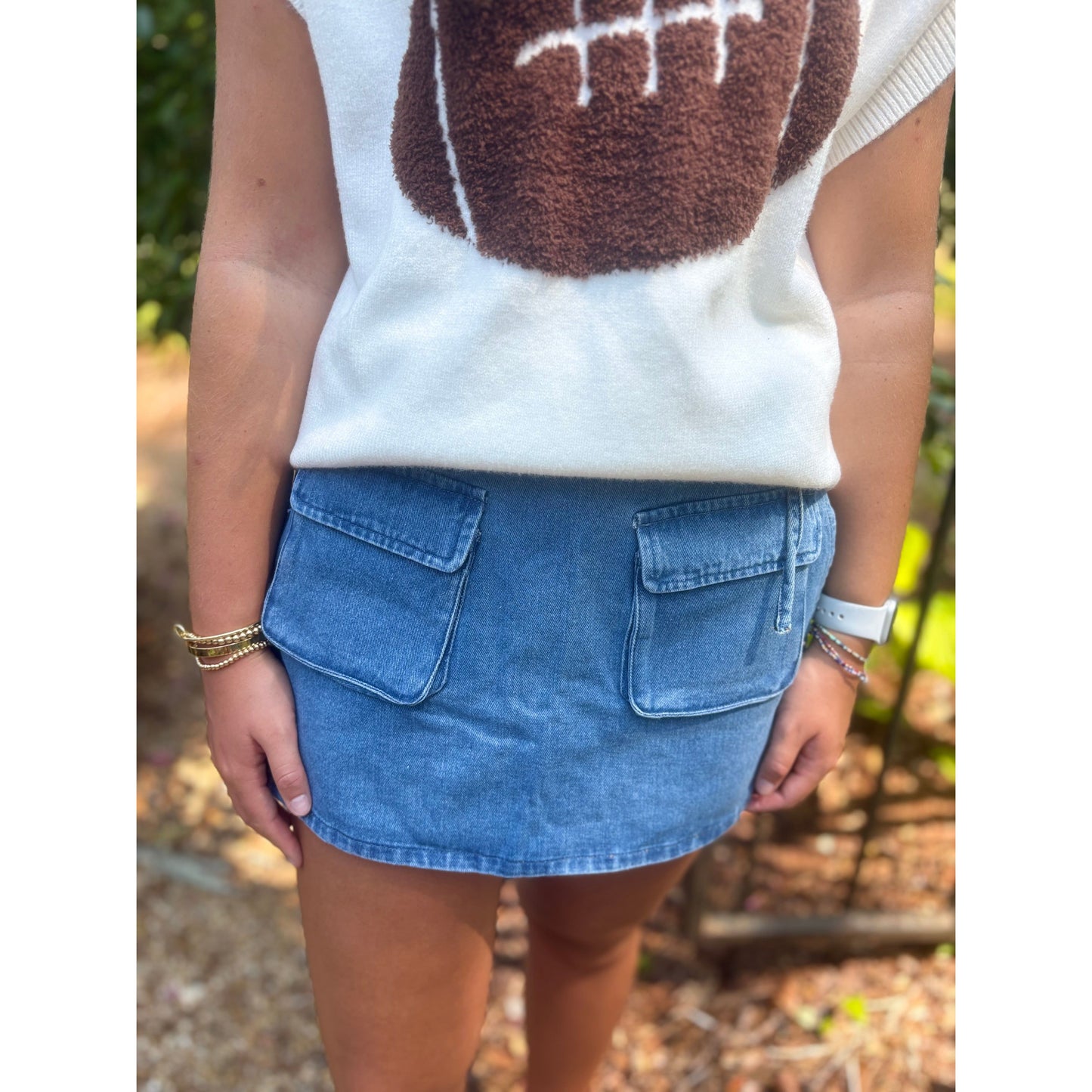 Game Day Skort Denim