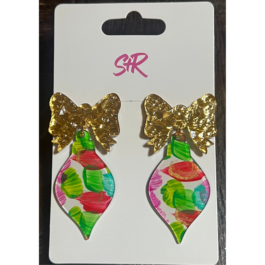 Merry and Bright Ornament Earrings