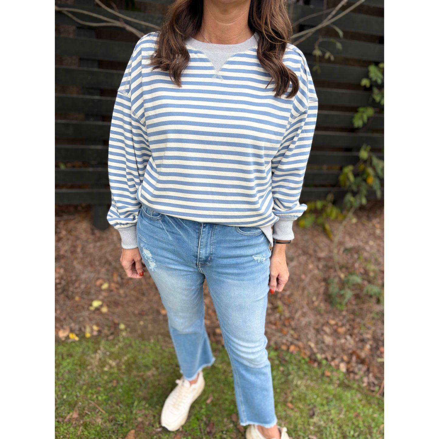 High Rise Straight Raw Hem Cropped Denim Pants