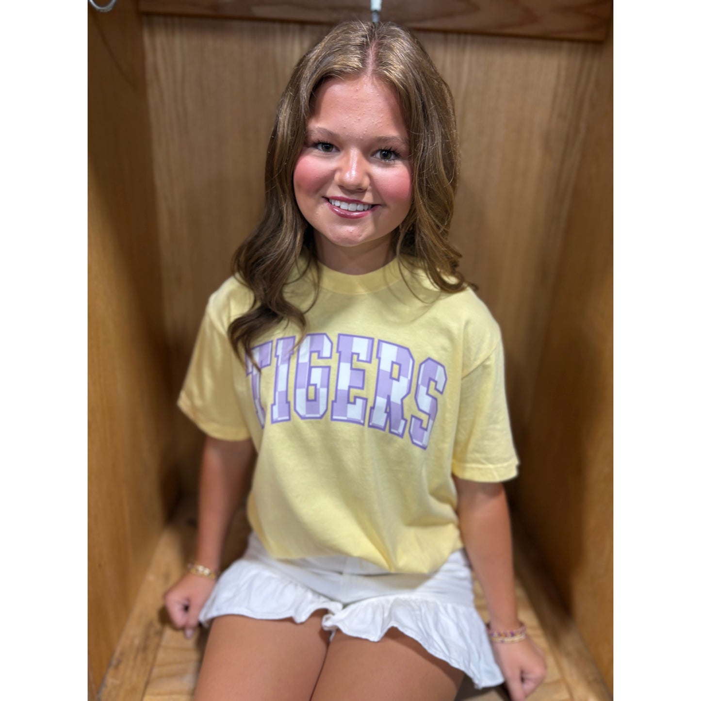 LSU Tigers Checker Tee