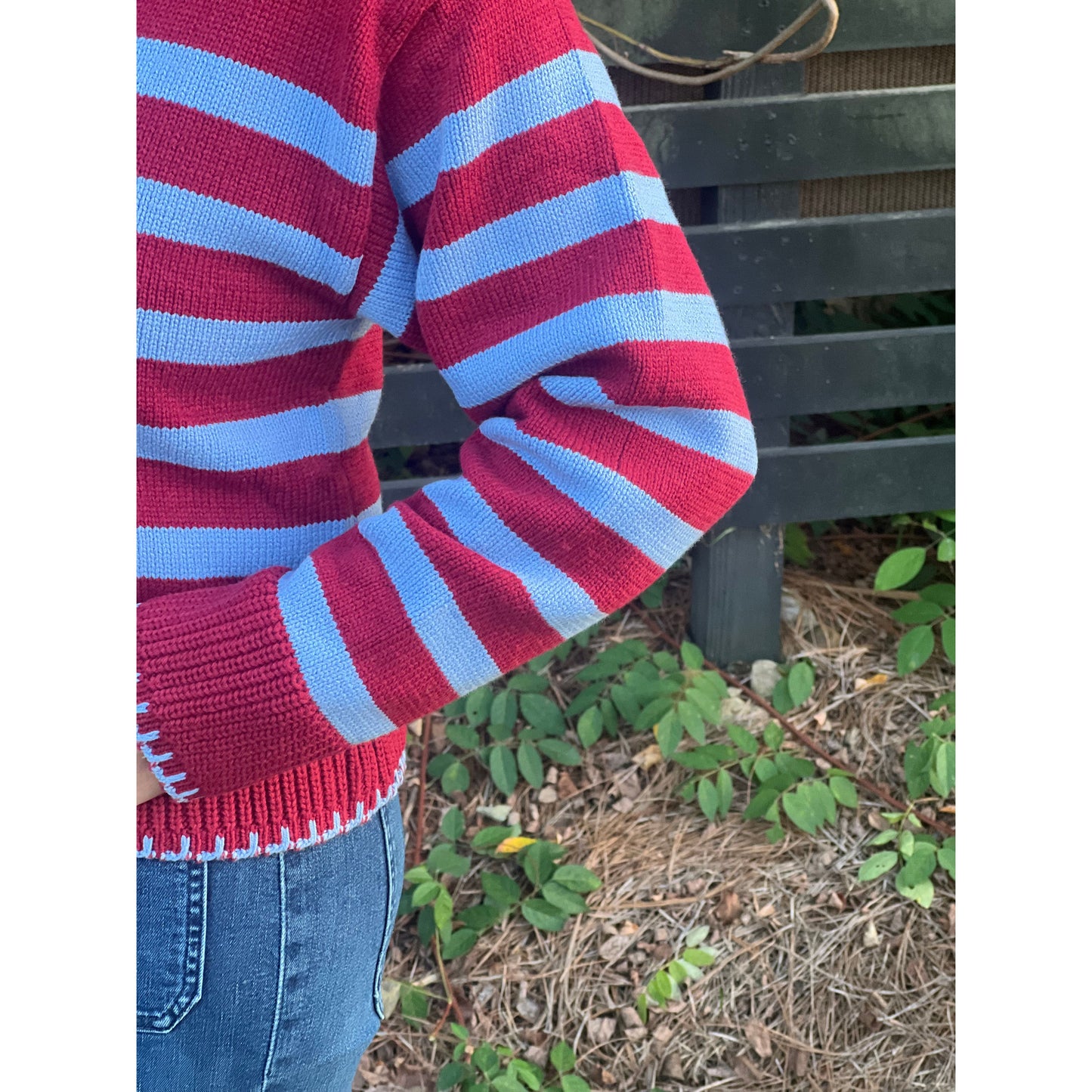 Blair Striped Collared Sweater