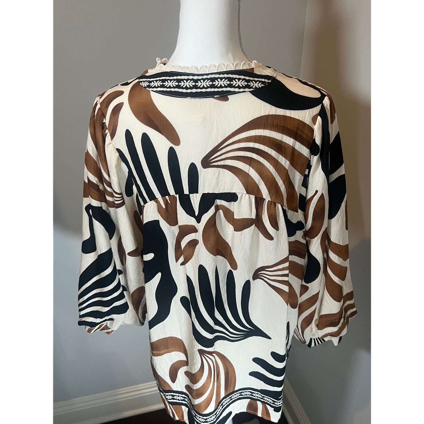 Curvy Asher Top - Taupe Mix