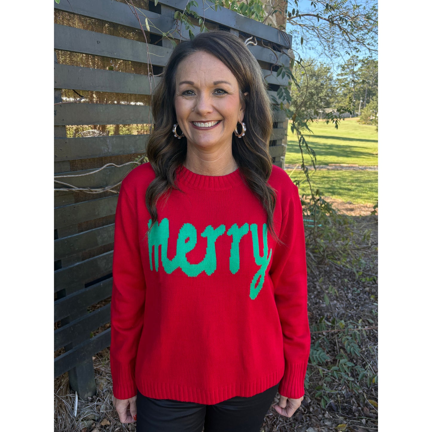 Red & Green Merry Sweater