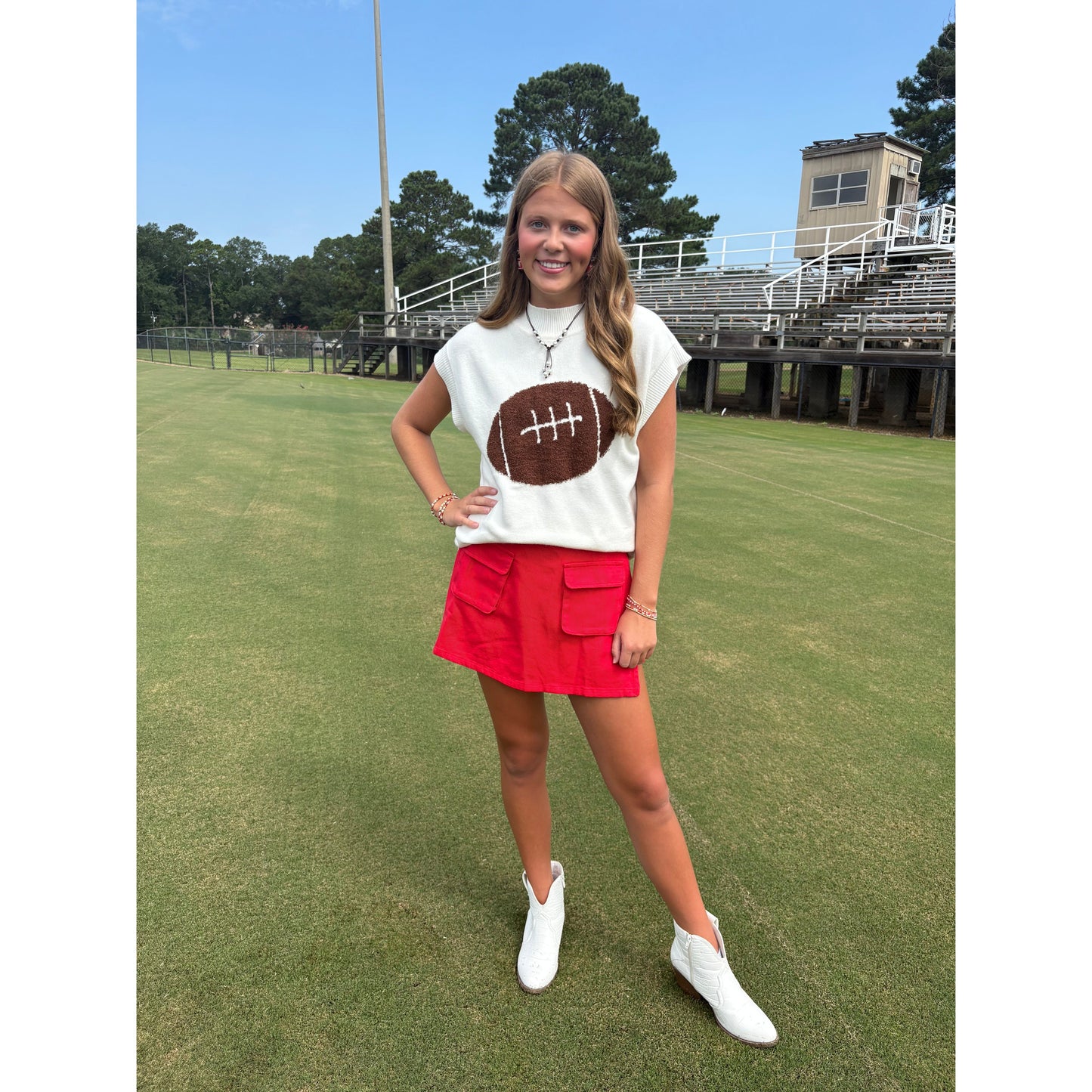 Game Day Skort Red
