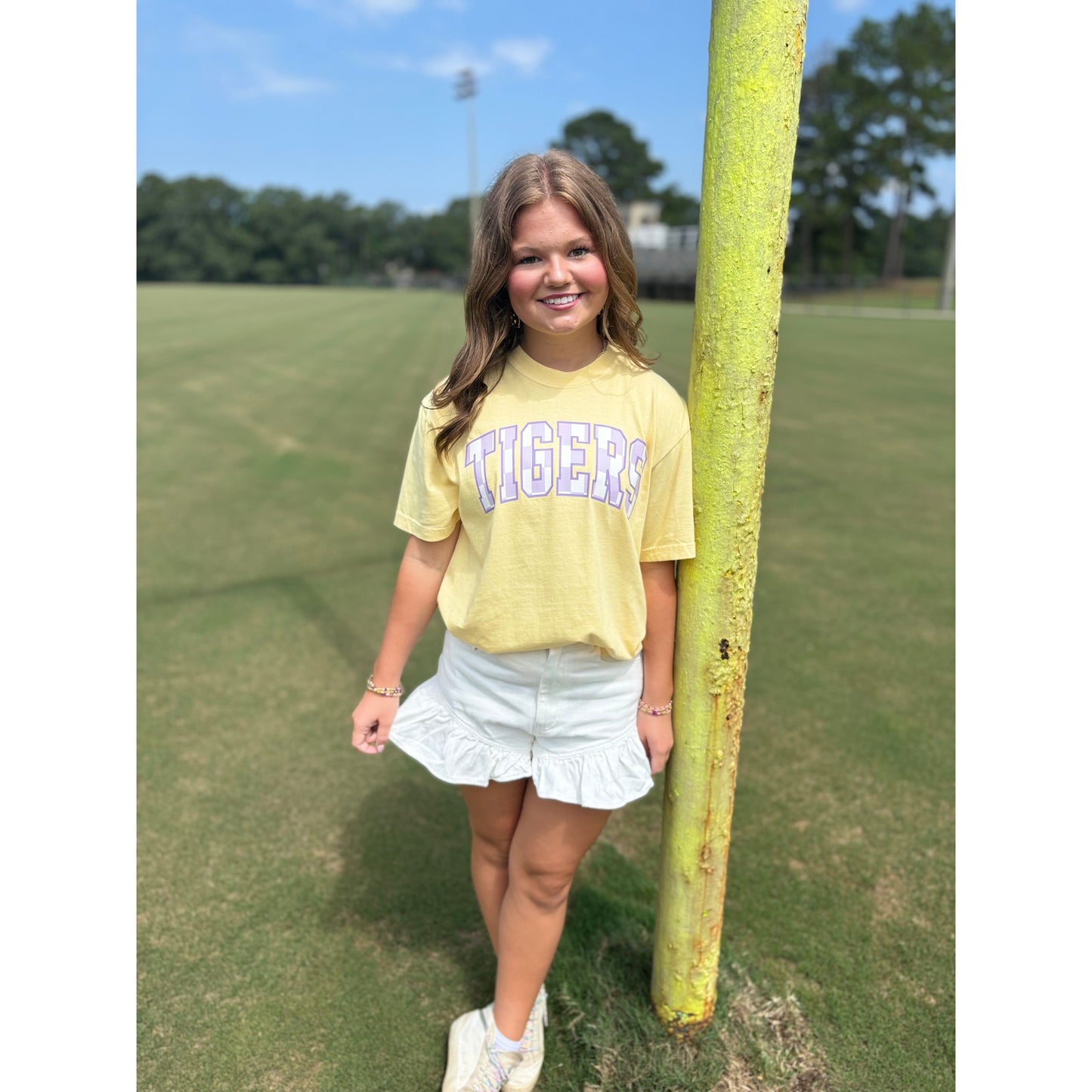 LSU Tigers Checker Tee