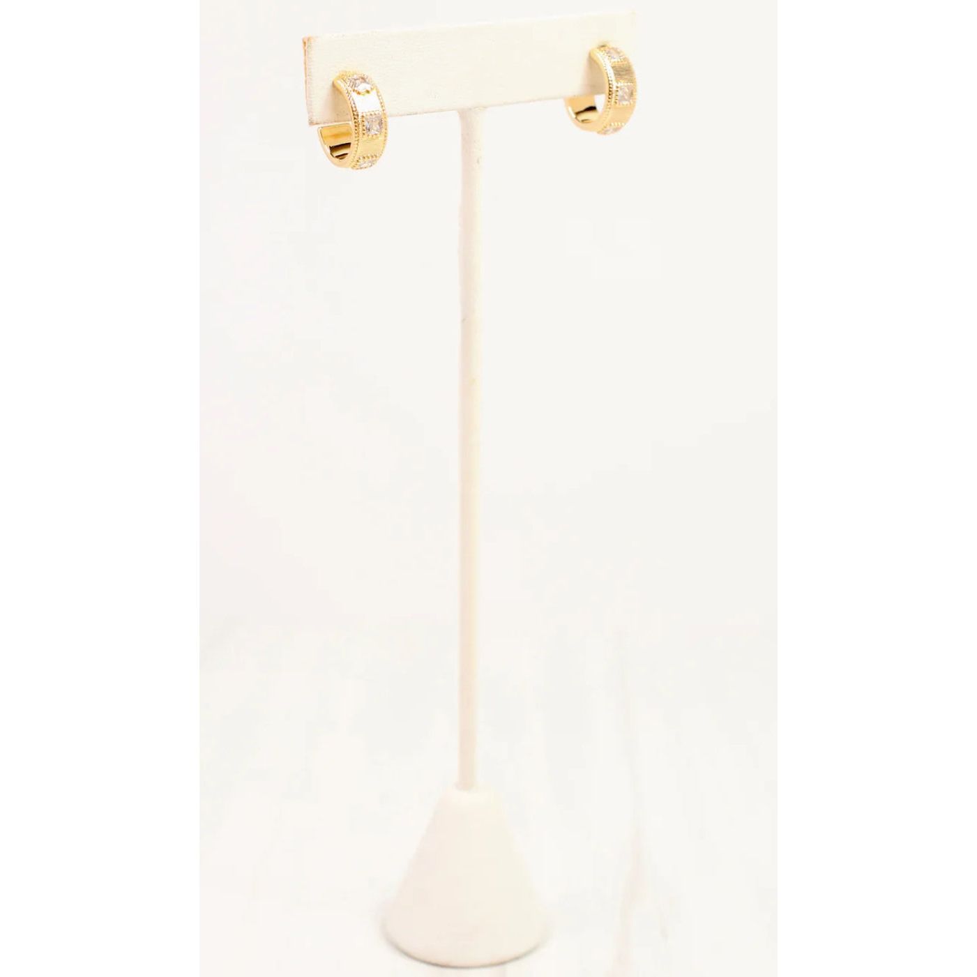 Serrano CZ Hoop Earring Gold