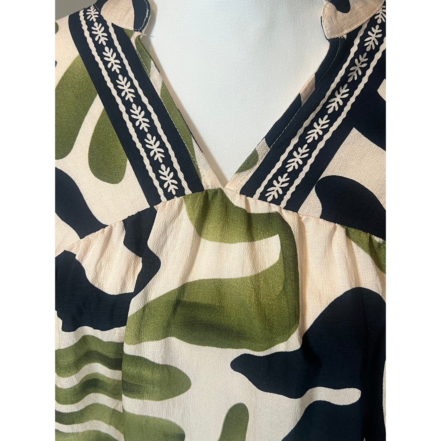 Curvy Asher Top - Olive Mix