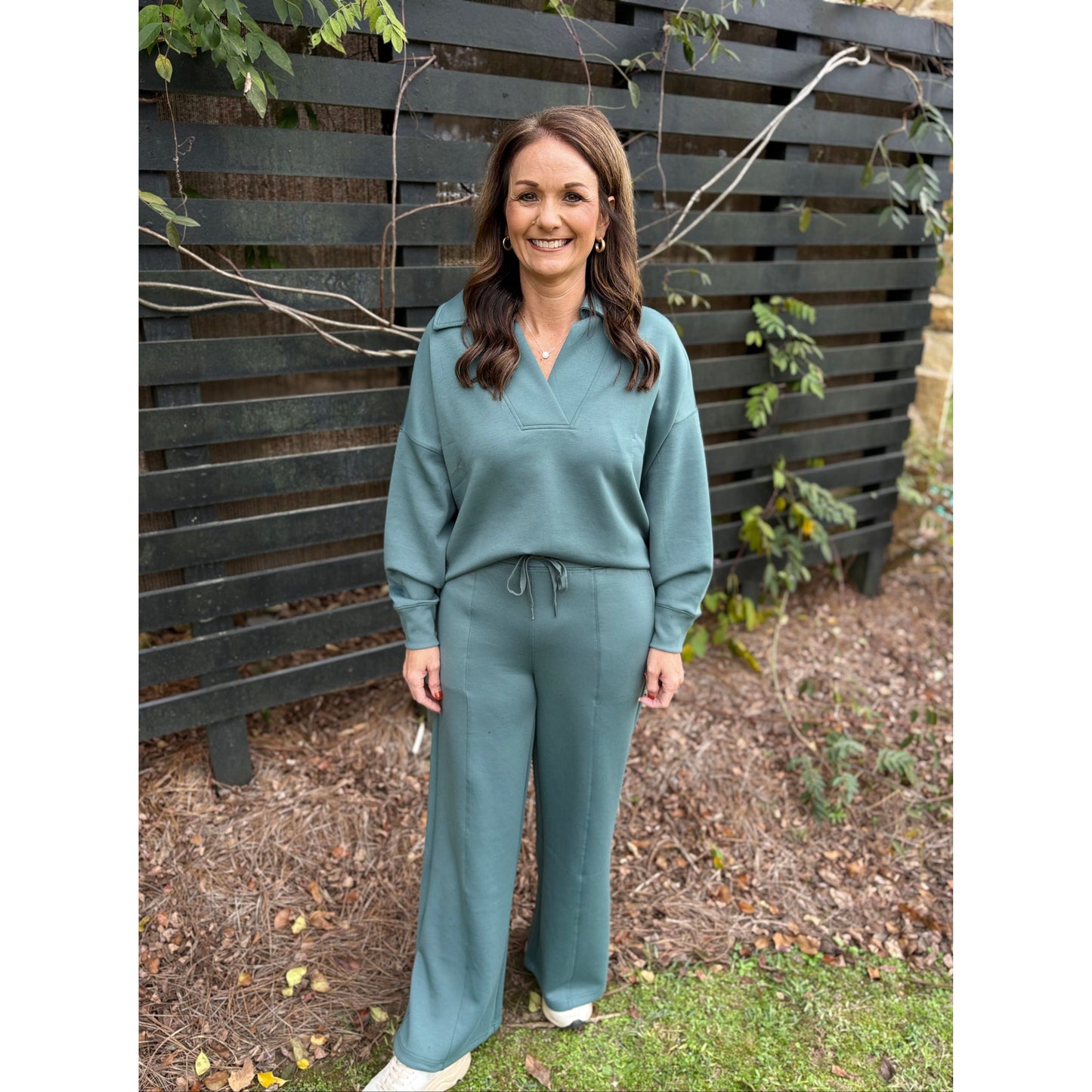 Scuba Pullover and Pants Set - Jade