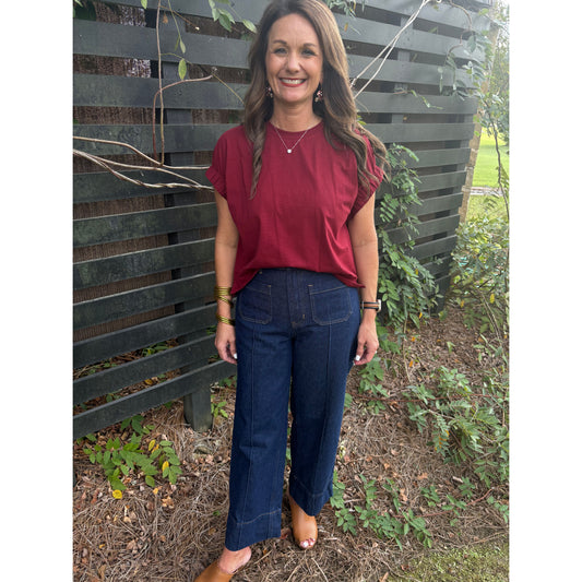 Demi Wide-Leg Jean - Dark Denim