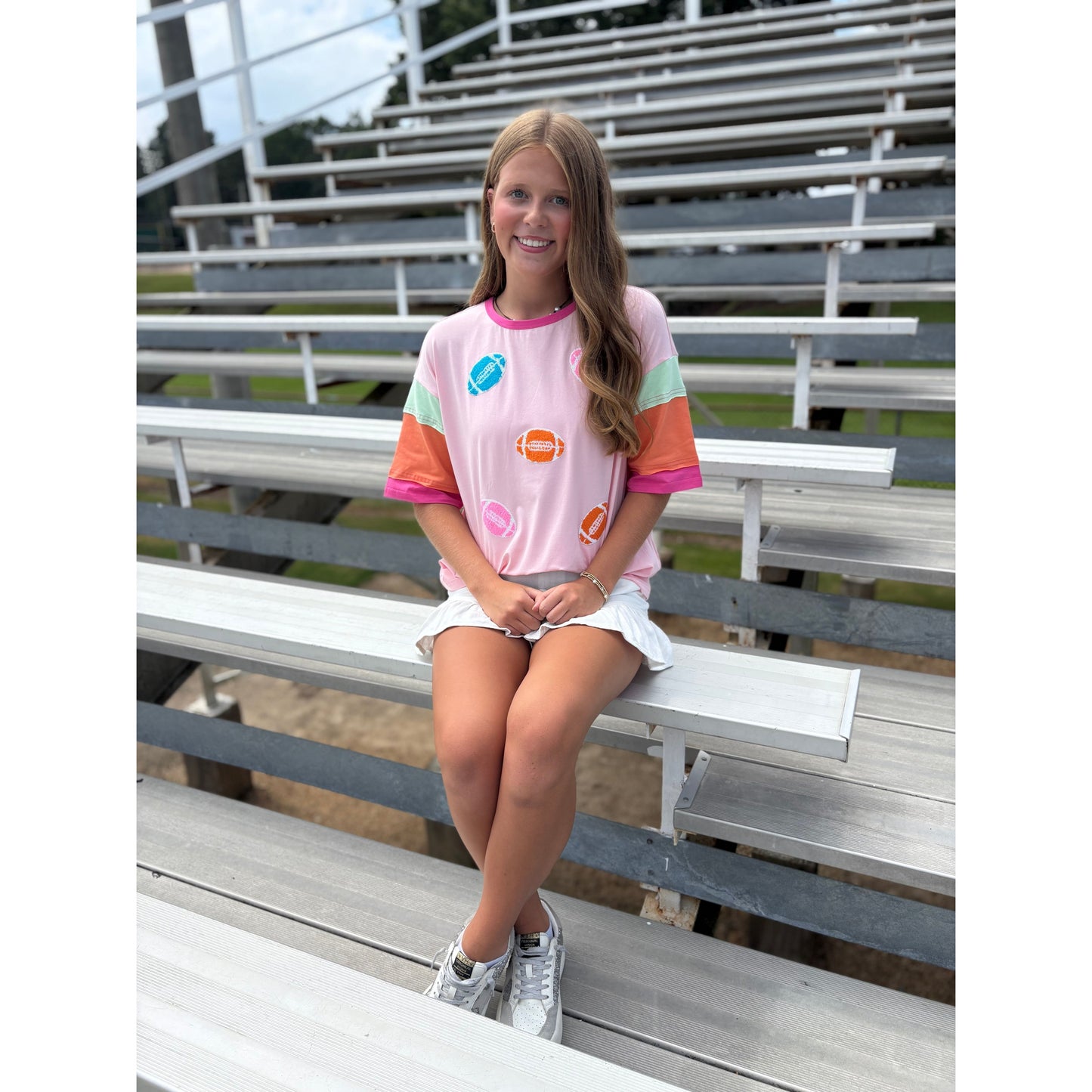 Neon Nights Football Tee