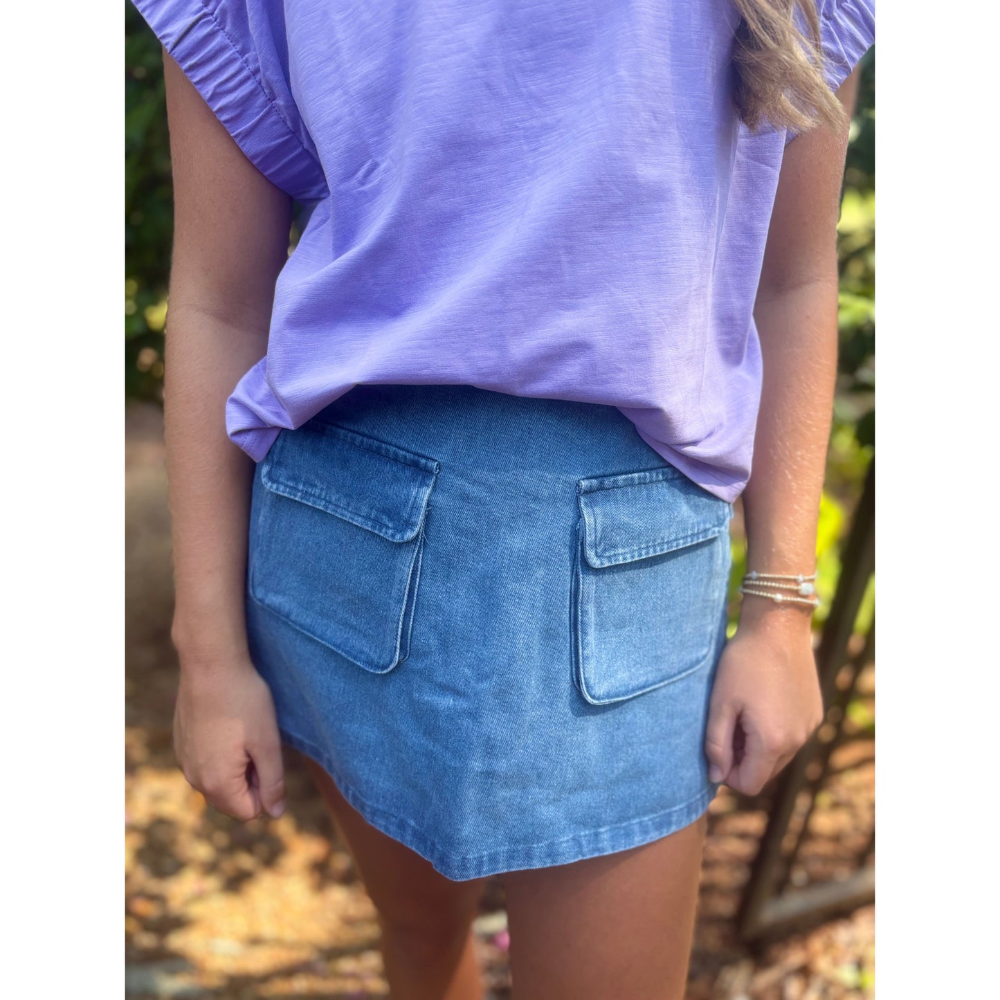 Game Day Skort Denim
