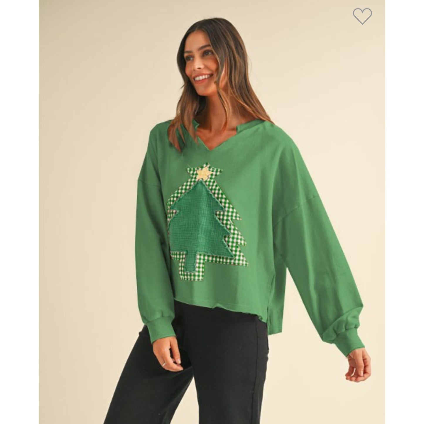 Christmas Tree Patch Pullover