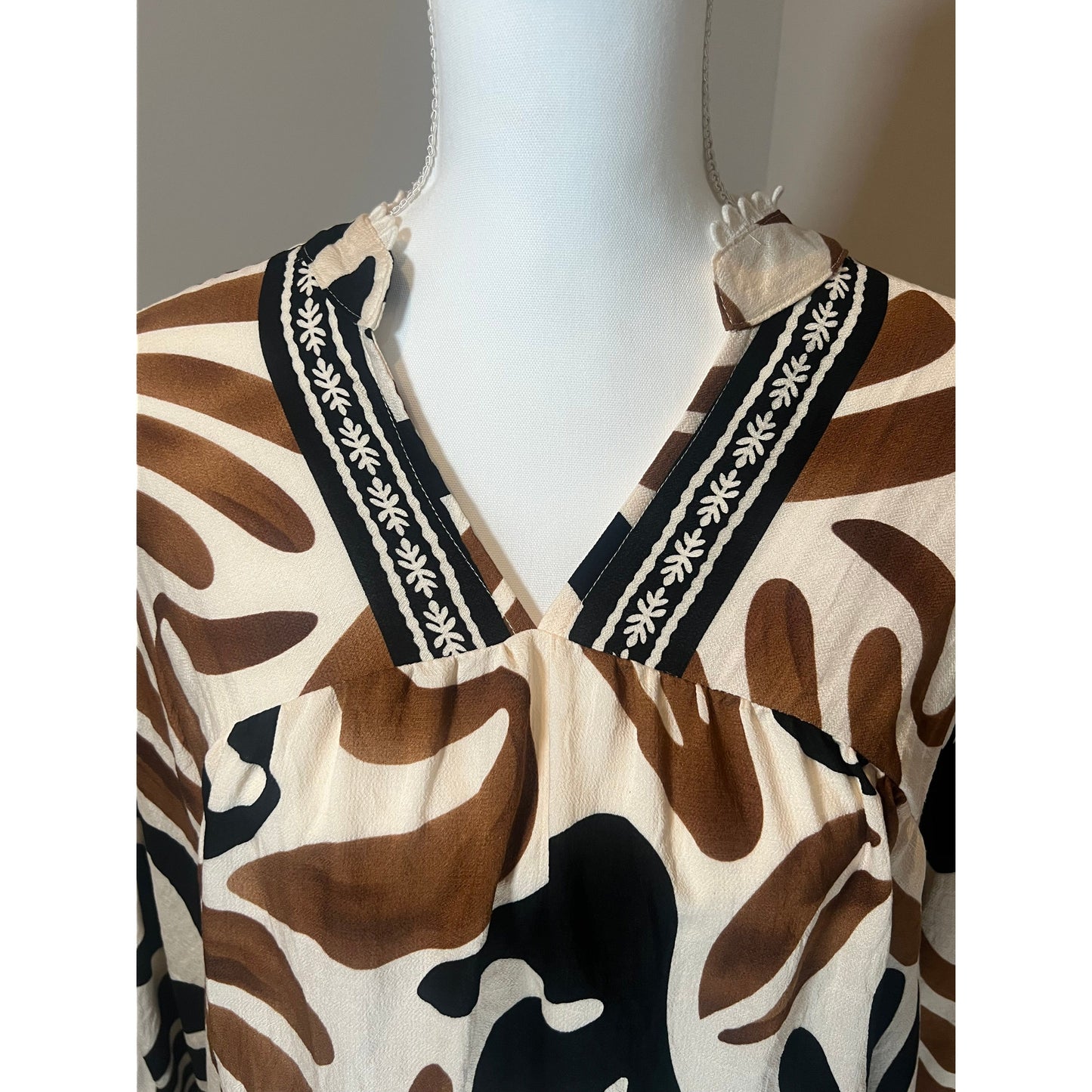 Curvy Asher Top - Taupe Mix