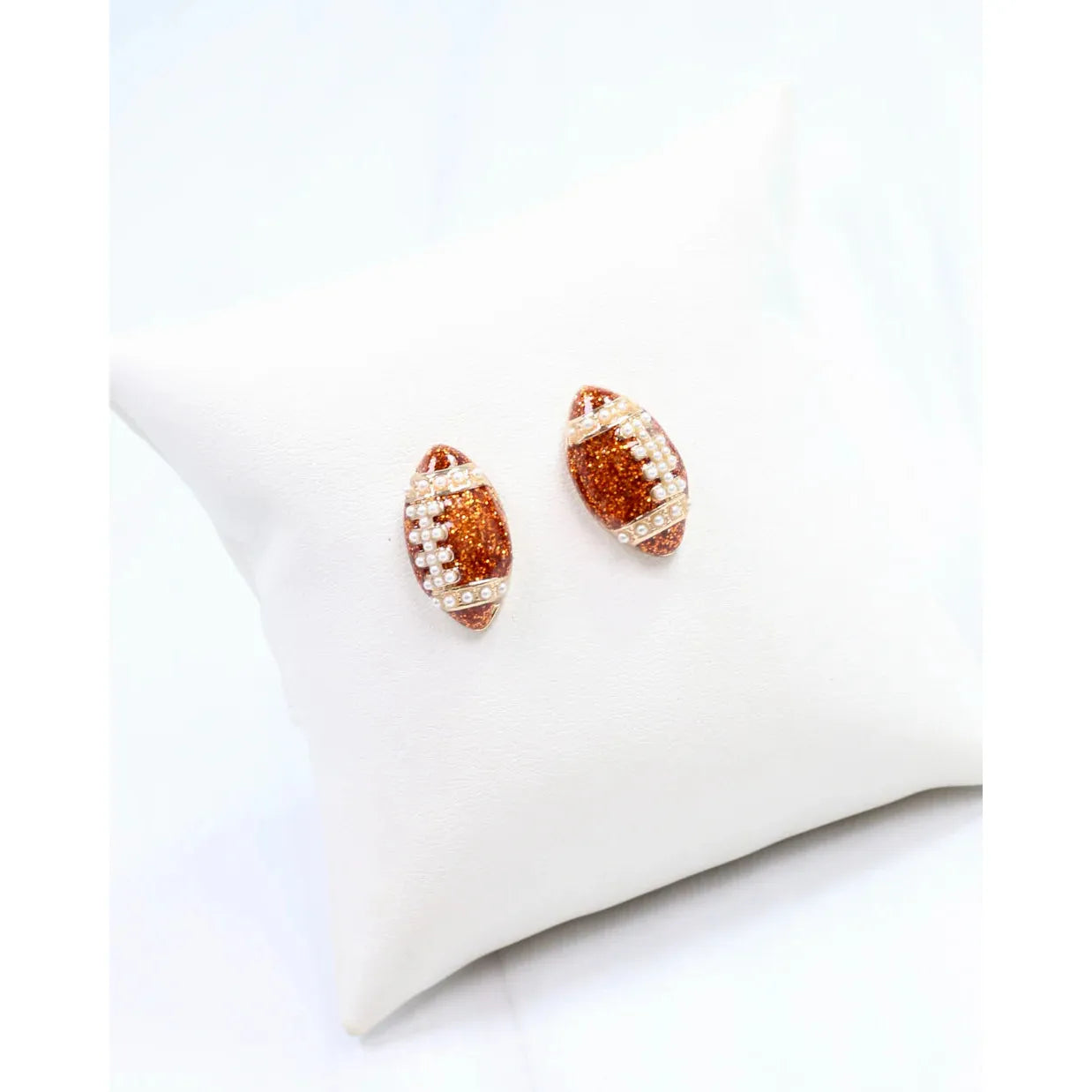 Enamel Football Stud Brown