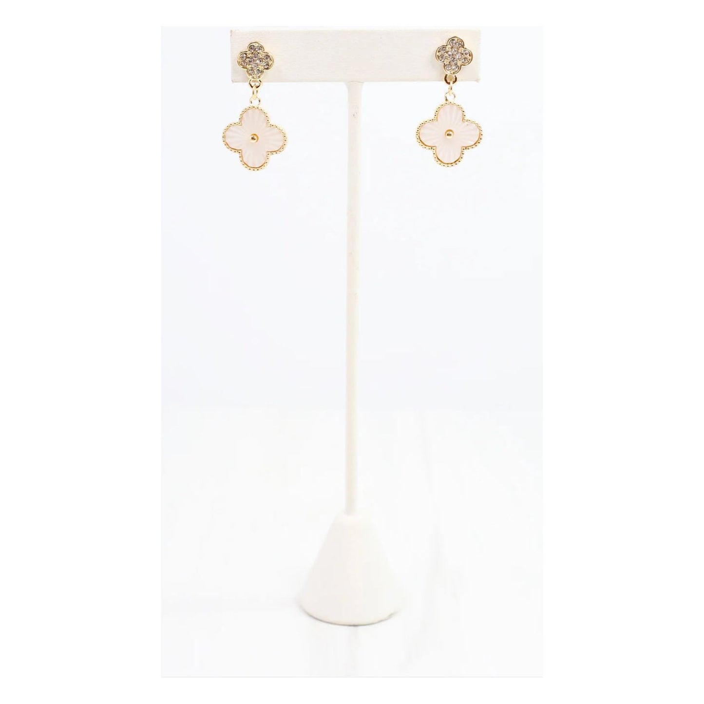 Lucius Clover Drop Earring Mother of Pearl