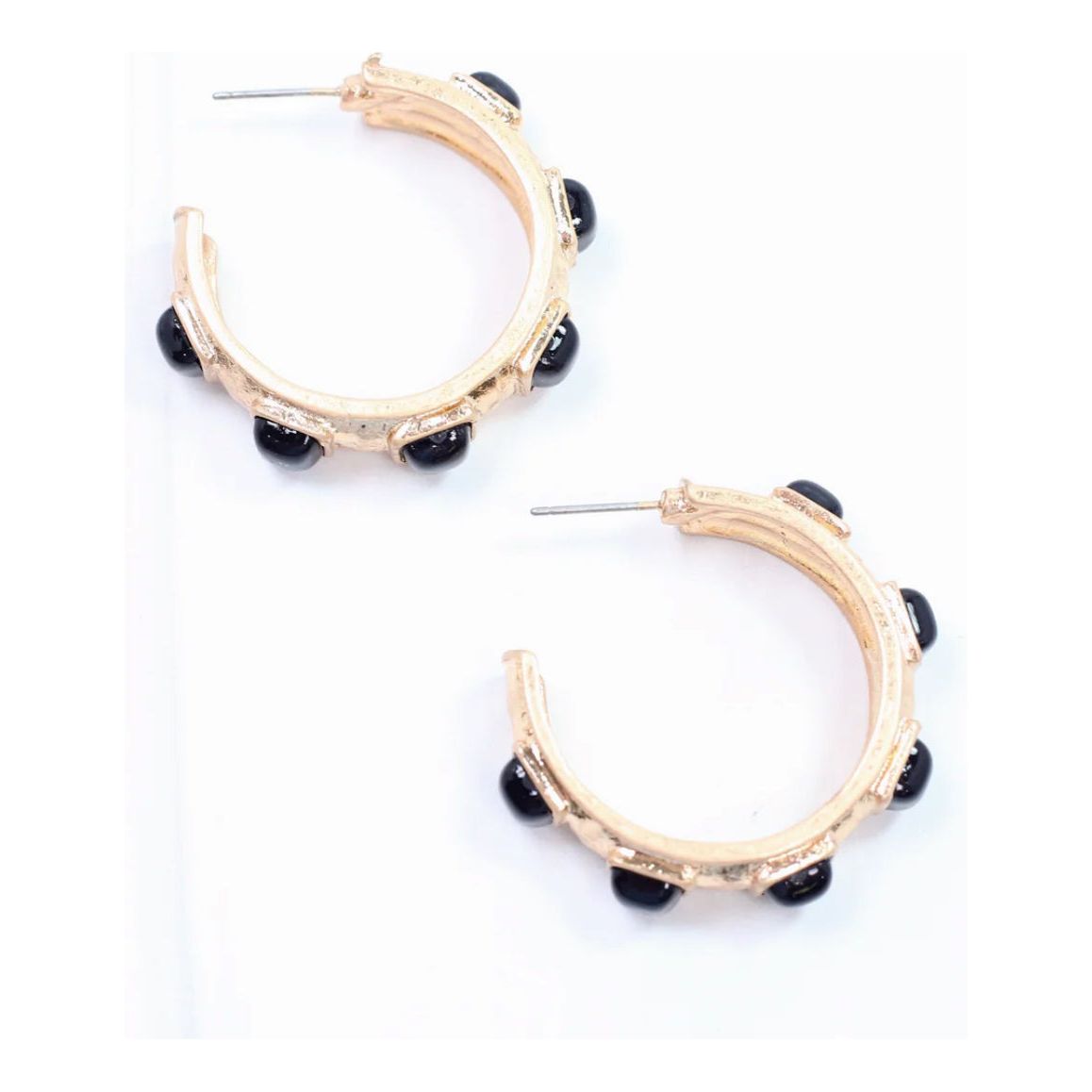 Elani Hoop Earring Black