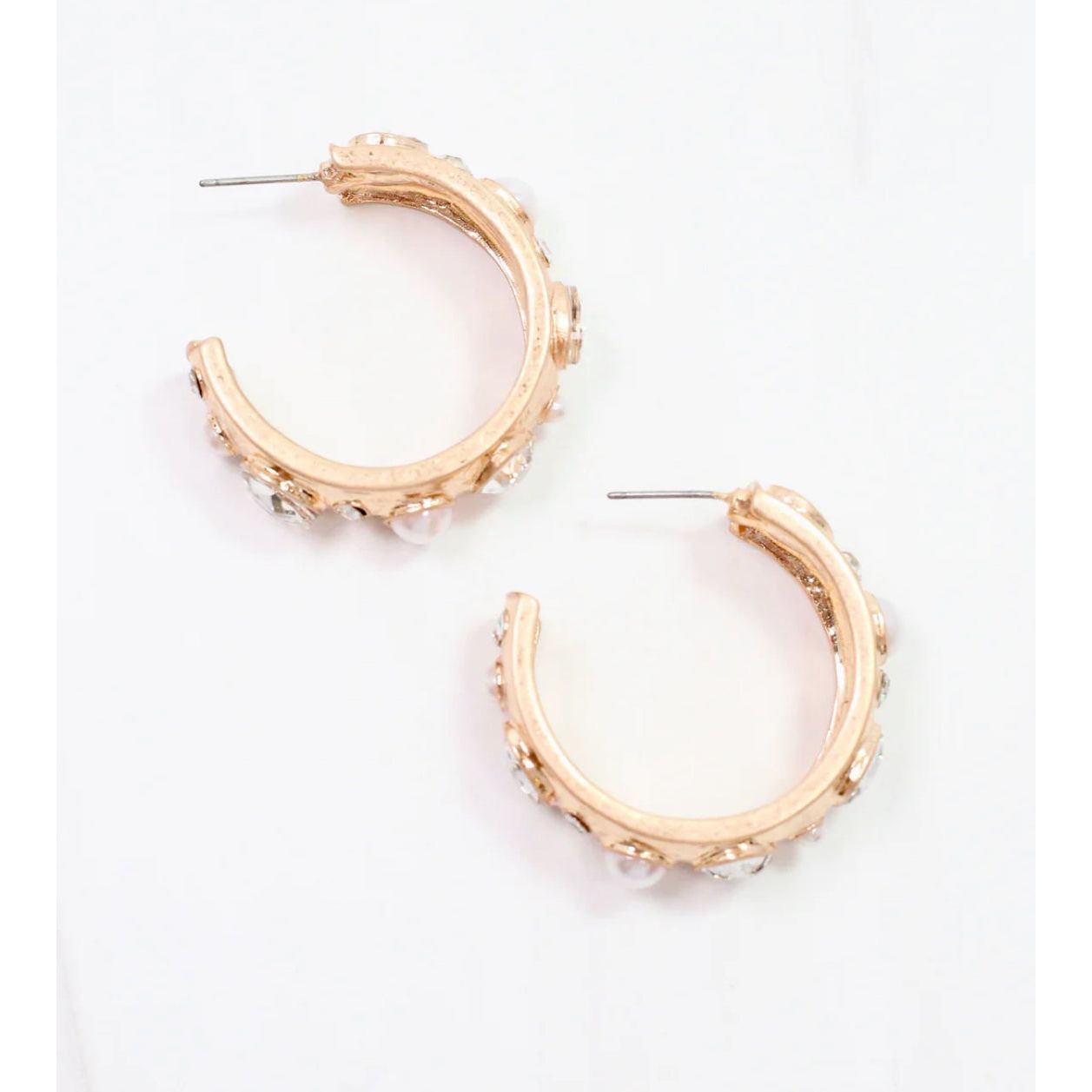 Julietta Hoop Earrings Pearl