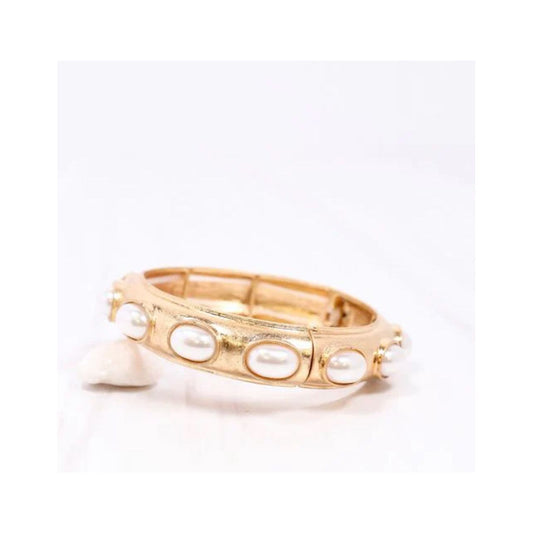 Harriette Pearl Bracelet Gold