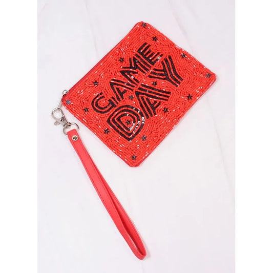Game Day Star Wristlet Red Black