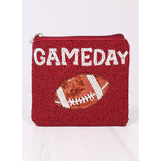 Gameday Football Pouch Burgundy