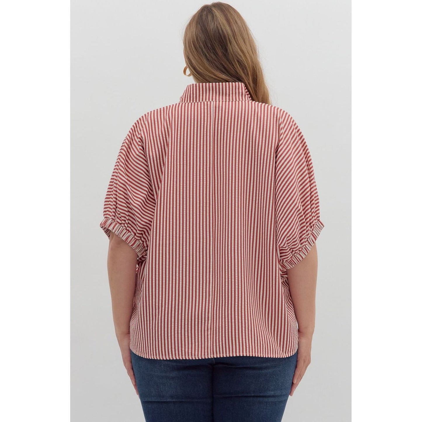 Curvy Autumn Striped Top