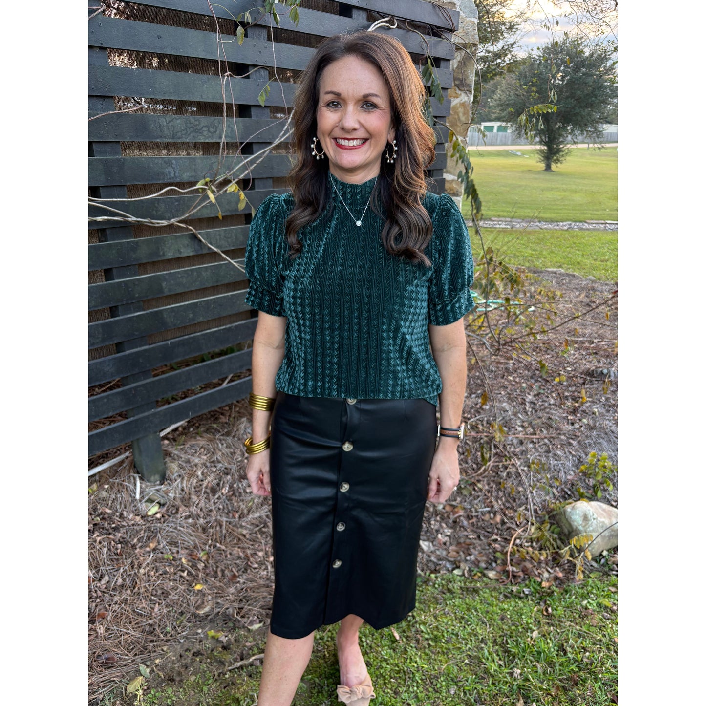 Midnight Sleigh Midi Skirt