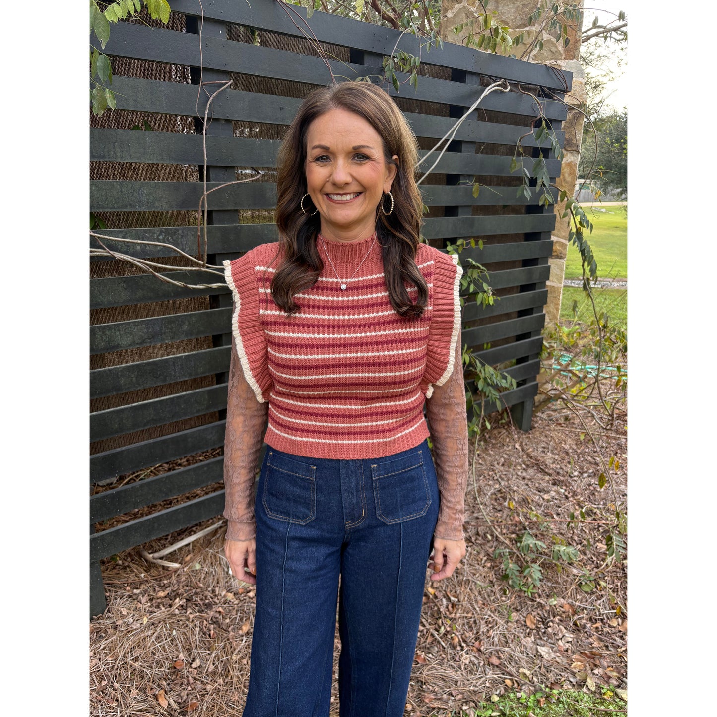 Riley Striped Sweater Vest