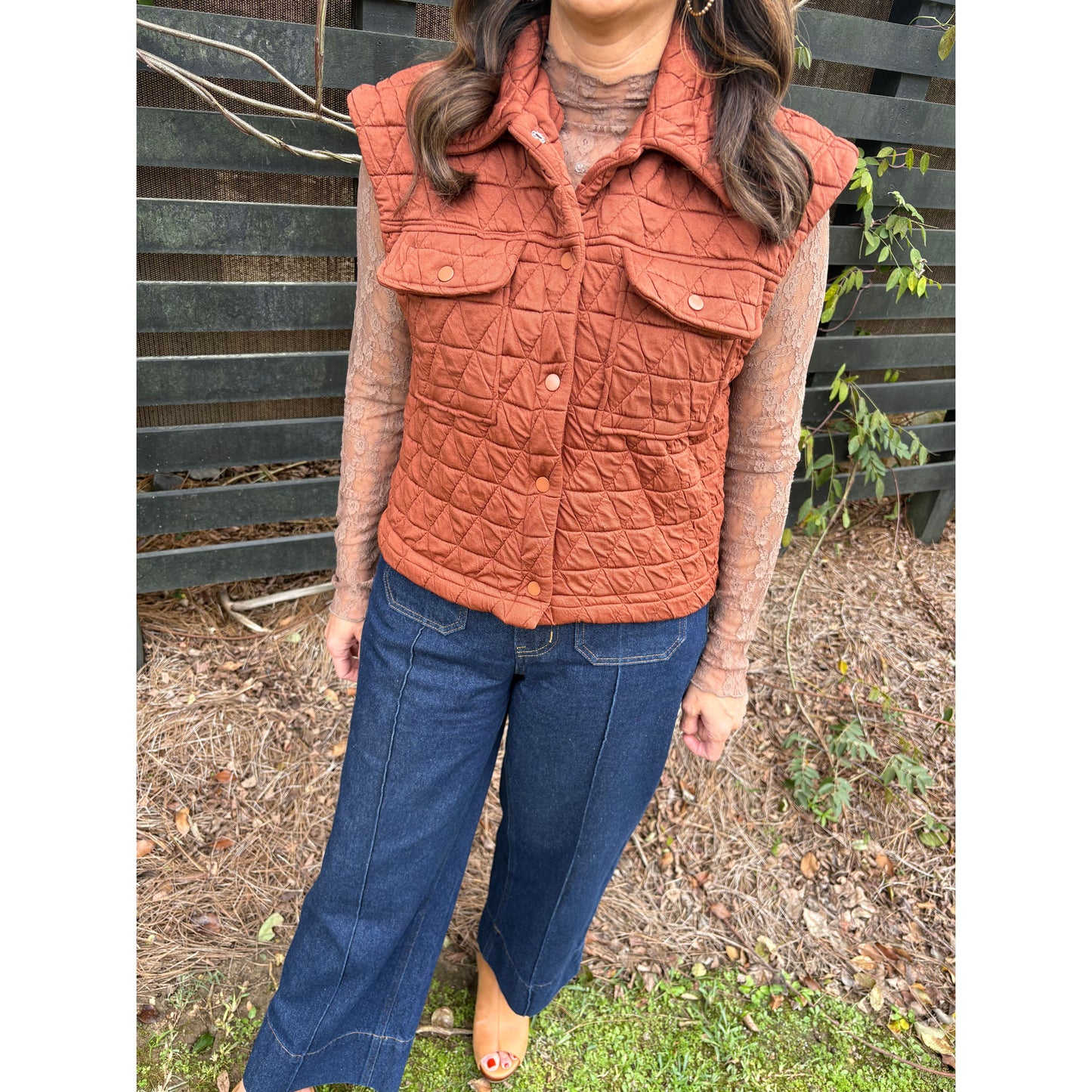 Triangle Quilted Stretch Knit Bomber Jacket