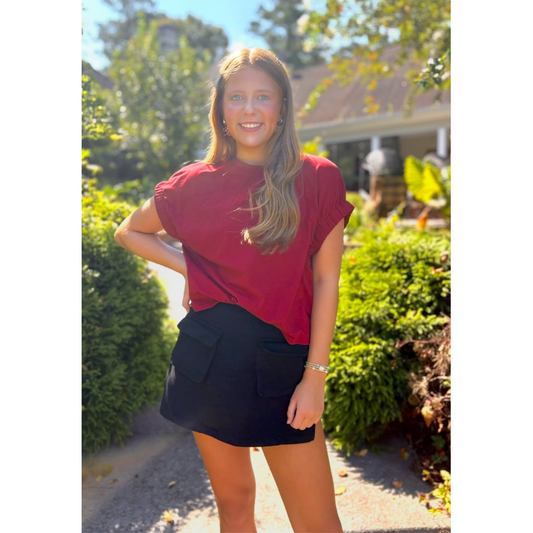 Karly Top Maroon