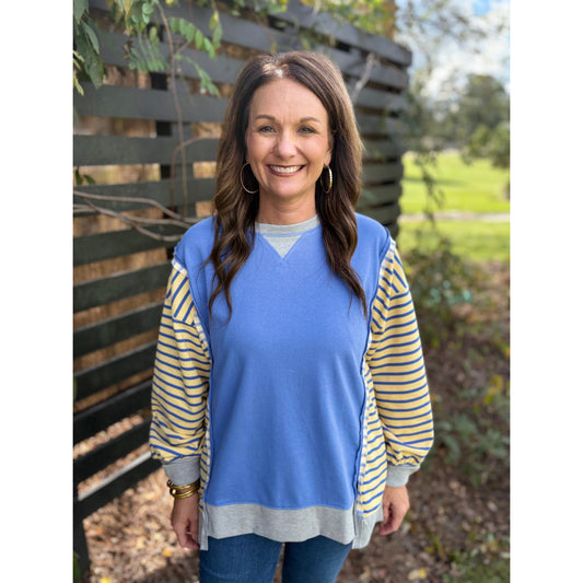 Lazy Sunday Sweatshirt - Blue