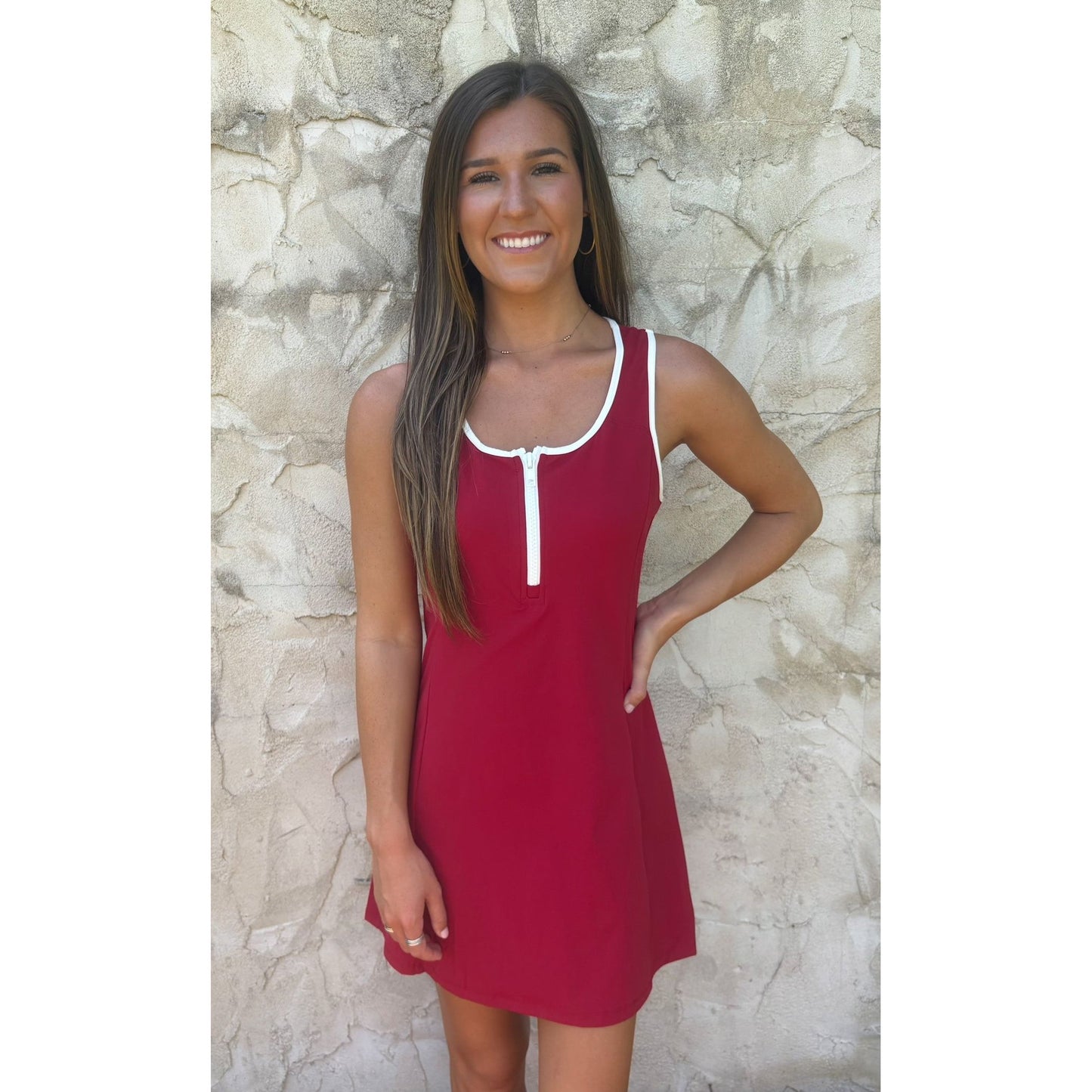 London Athletic Dress - Crimson