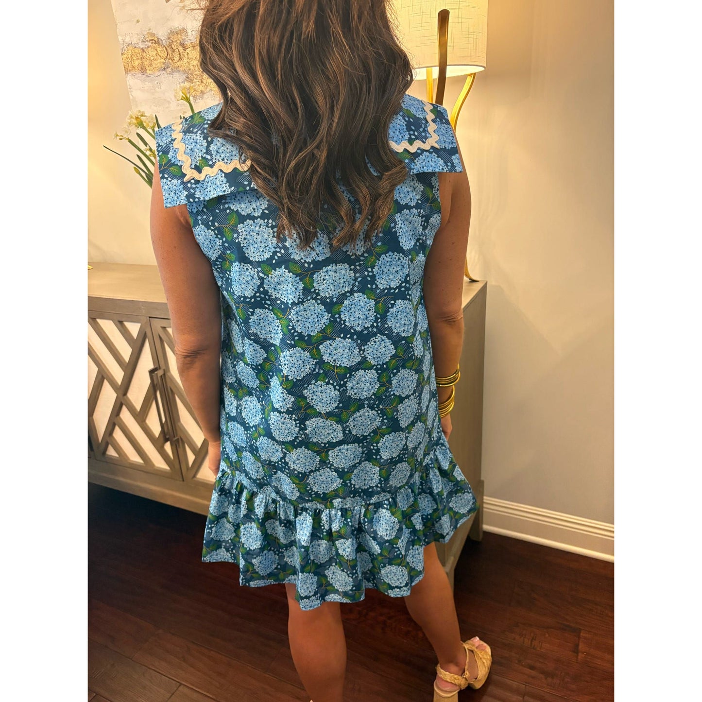Azure Garden Party Mini Dress by THML
