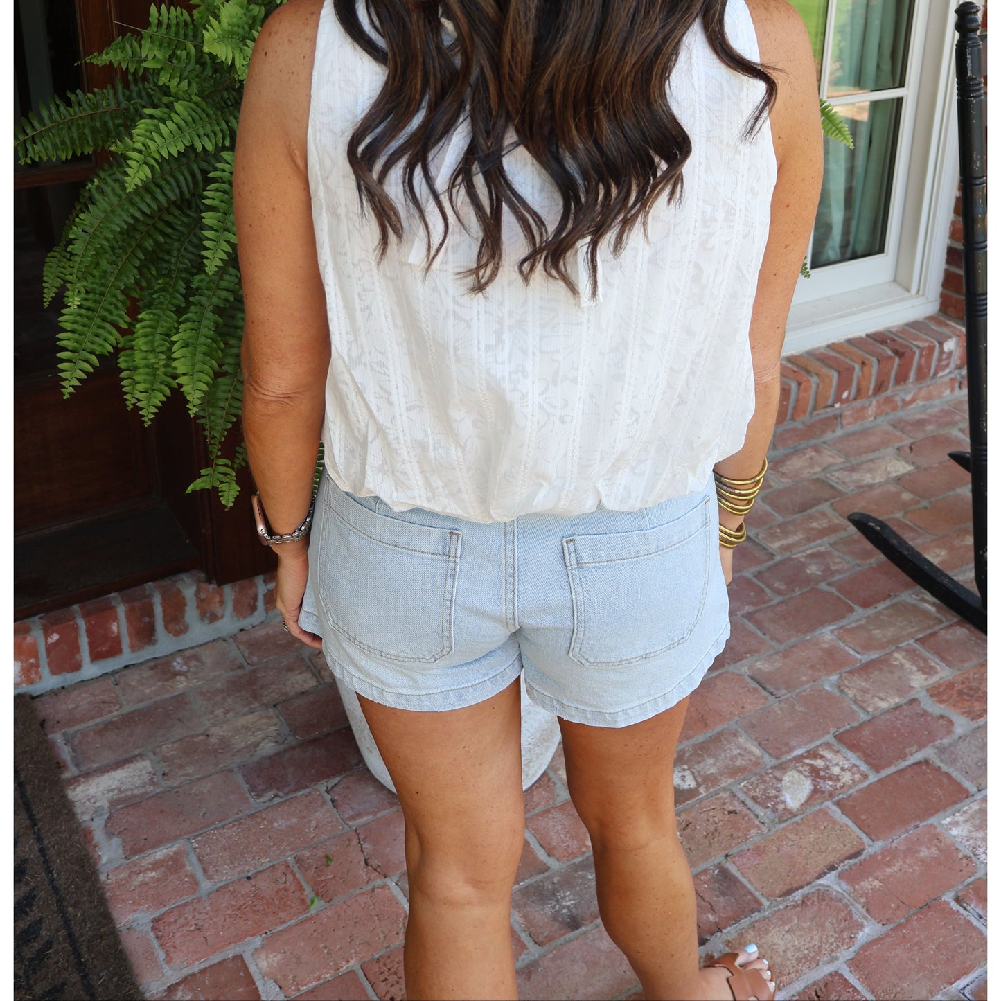 Aria Bubble Hem Blouse