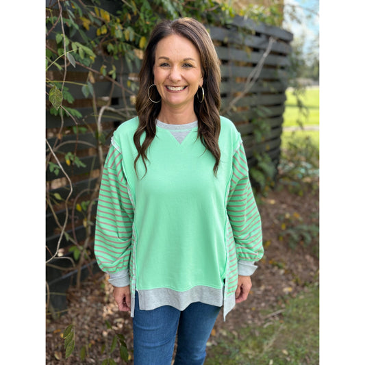Lazy Sunday Sweatshirt - Green