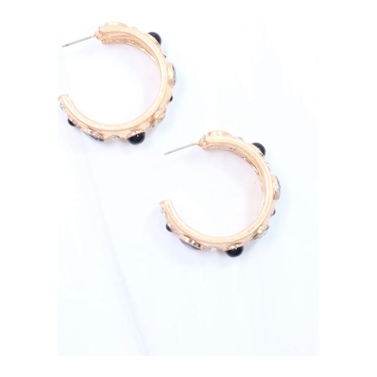 Julietta Hoop Earring Black Diamond