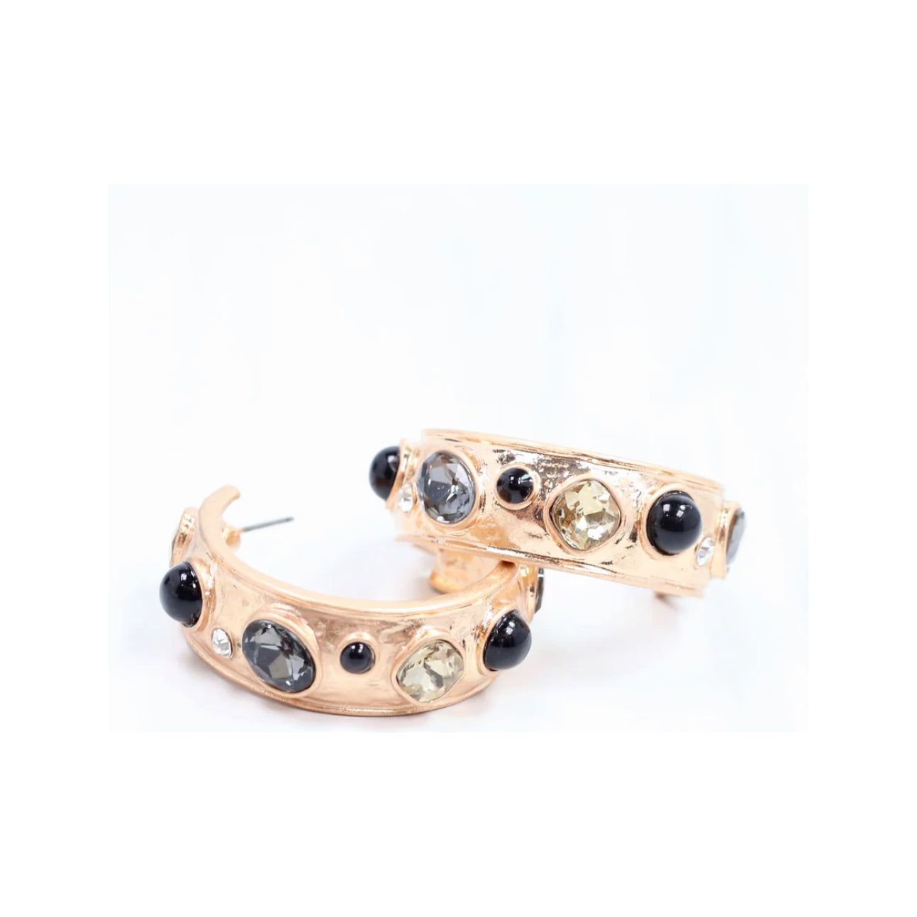 Julietta Hoop Earring Black Diamond