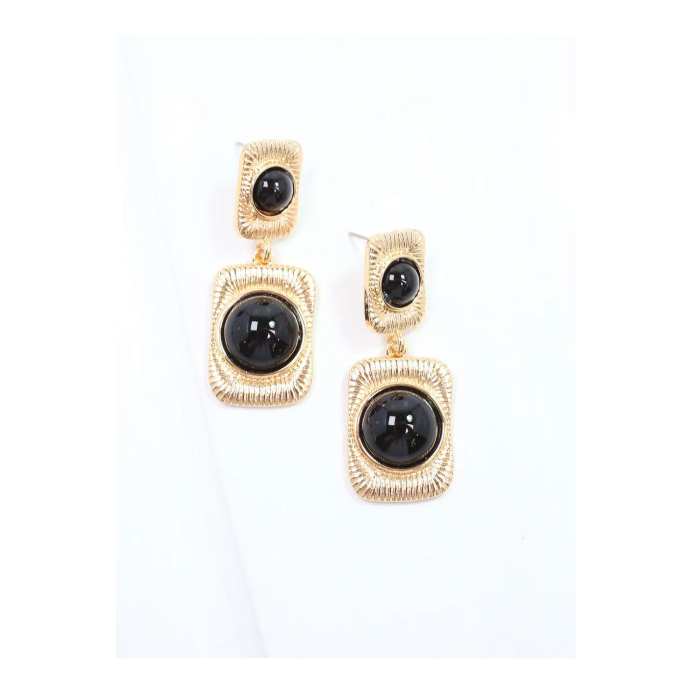 Giovonnie Pearl Drop Earring Black
