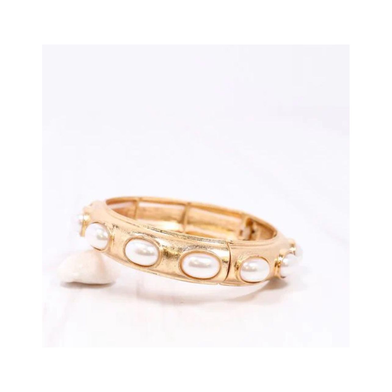 Harriette Pearl Bracelet Gold